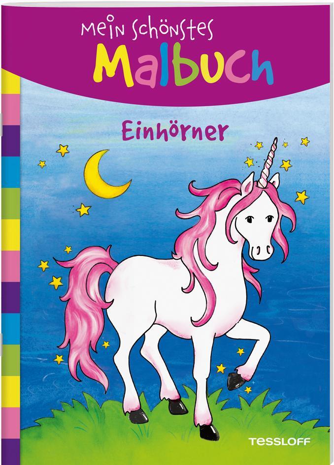 Cover: 9783788641351 | Mein schönstes Malbuch. Einhörner | Malen für Kinder ab 5 Jahren