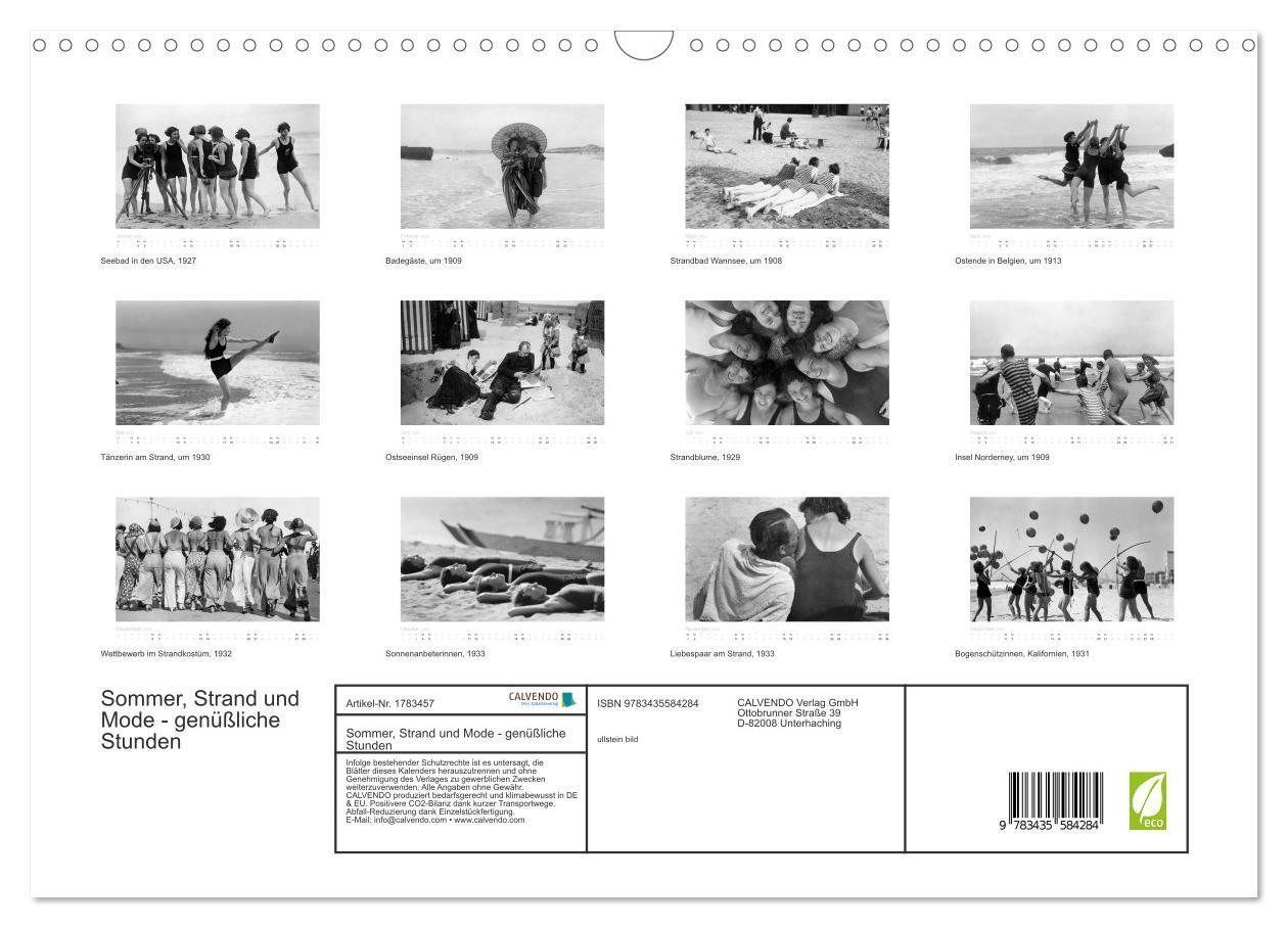 Bild: 9783435584284 | Sommer, Strand und Mode - genüßliche Stunden (Wandkalender 2025 DIN...