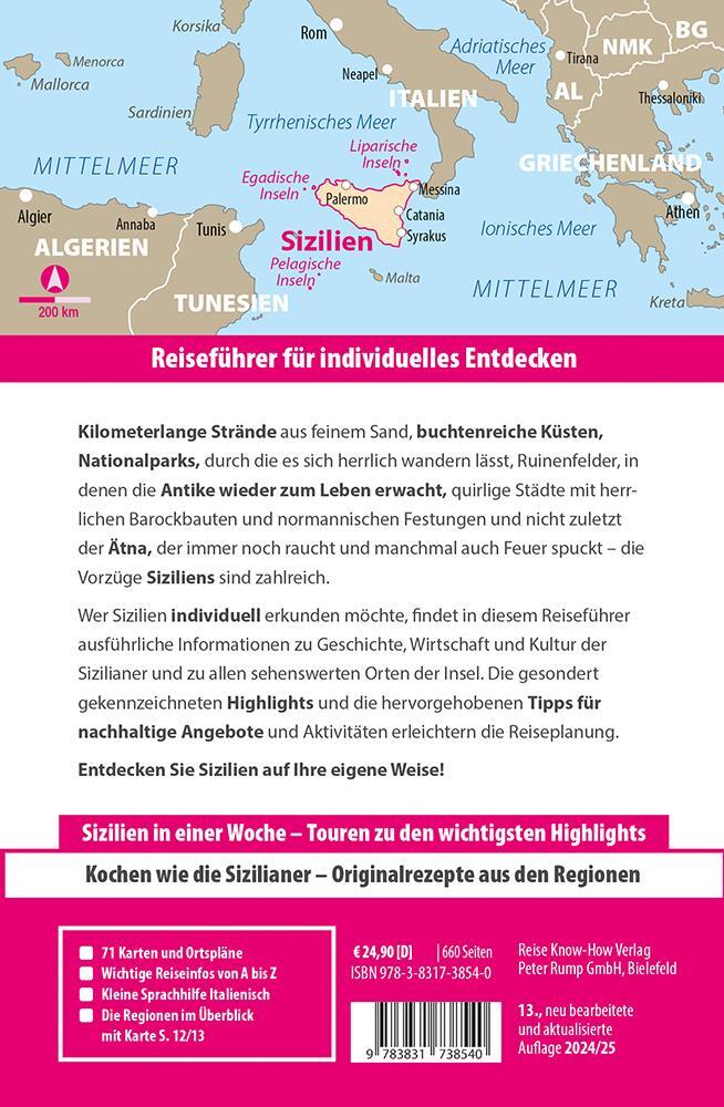 Rückseite: 9783831738540 | Reise Know-How Reiseführer Sizilien und Egadische, Pelagische &amp;...