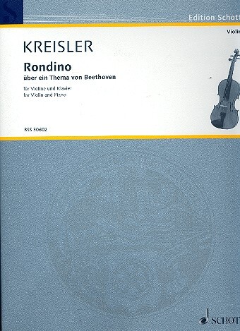 Cover: 9790001106856 | Rondino Thema Beethoven | Fritz Kreisler | Buch | 1982 | Schott Music
