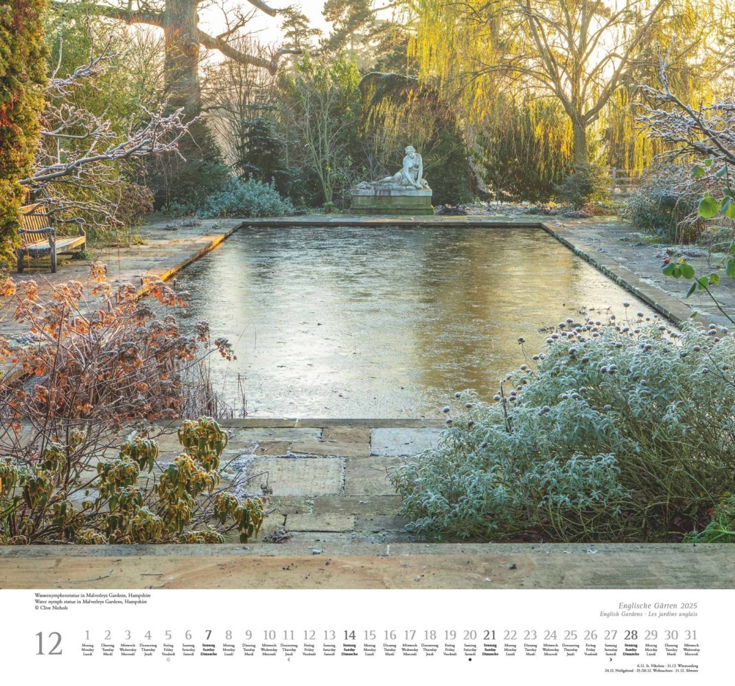 Bild: 4250809653099 | DUMONT - Englische Gärten 2025 Wandkalender, 38x35,5cm,...