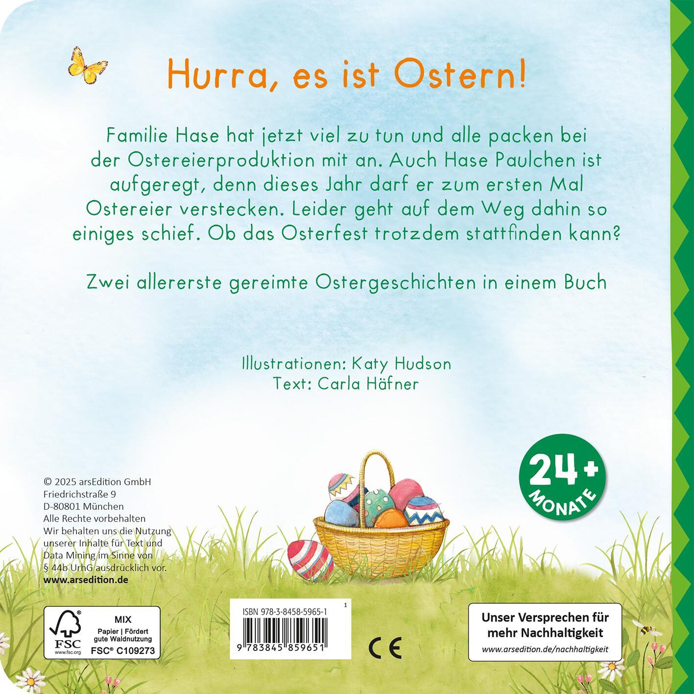 Rückseite: 9783845859651 | Meine schönsten Ostergeschichten | Carla Häfner | Buch | 22 S. | 2025