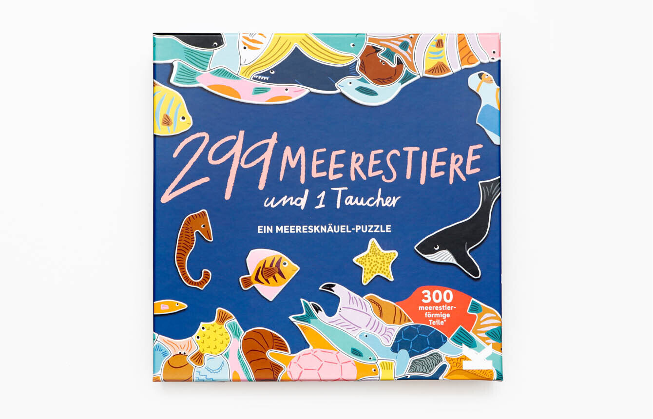 Cover: 9783962442408 | 299 Meerestiere und 1 Taucher | Ein Meeresknäuel-Puzzle | Léa Maupetit
