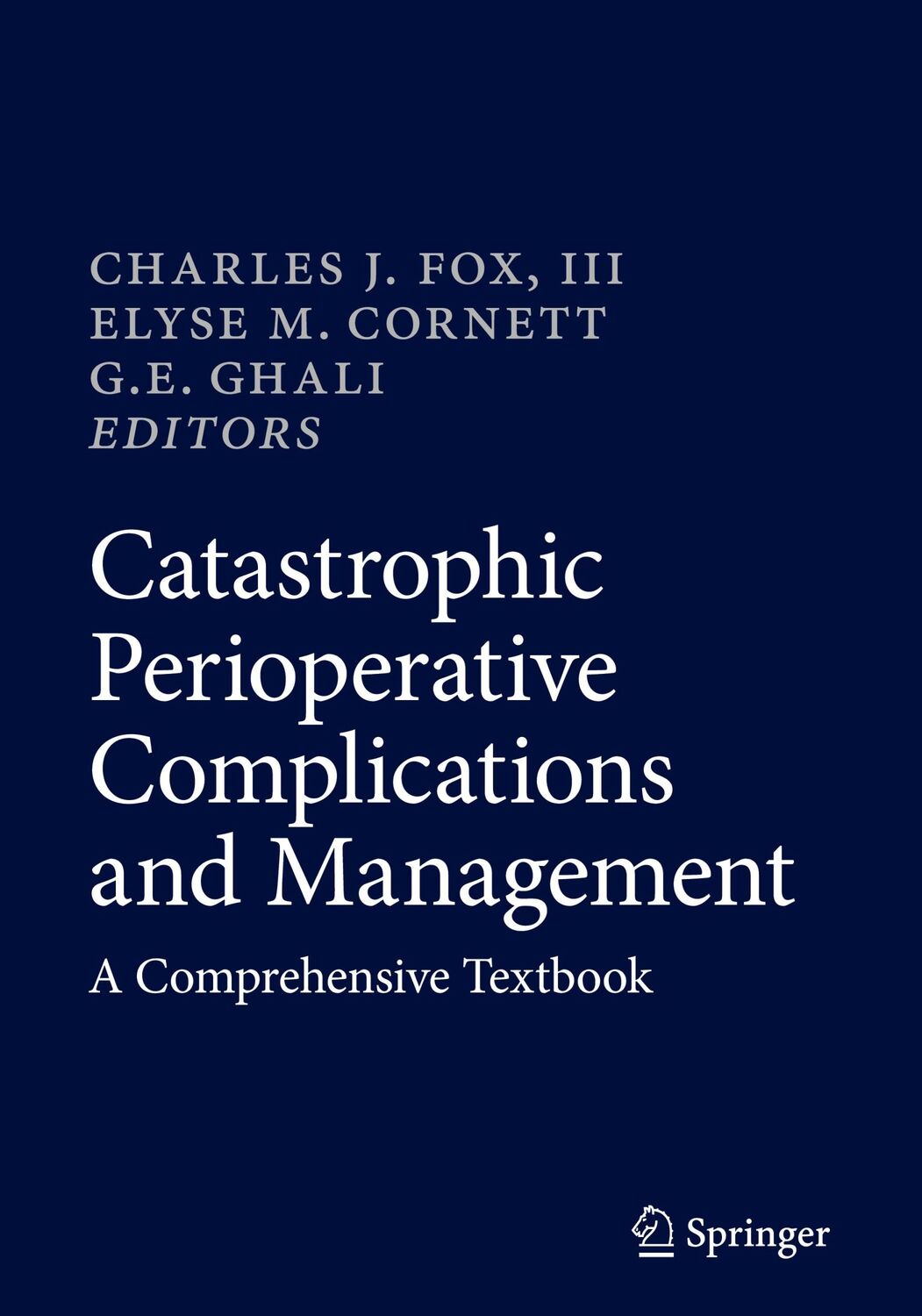 Cover: 9783319961248 | Catastrophic Perioperative Complications and Management | Fox (u. a.)