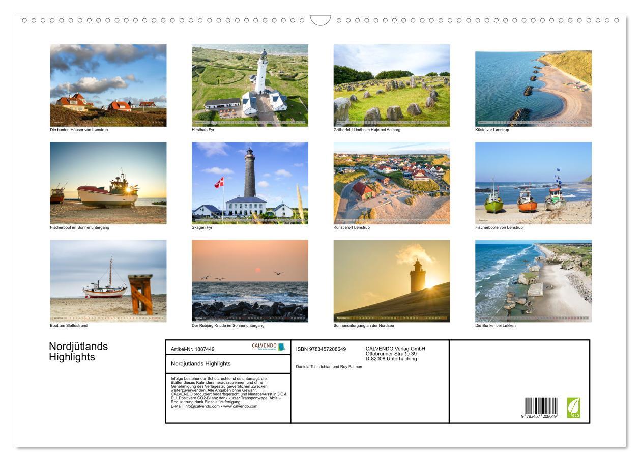 Bild: 9783457208649 | Nordjütlands Highlights (Wandkalender 2025 DIN A2 quer), CALVENDO...