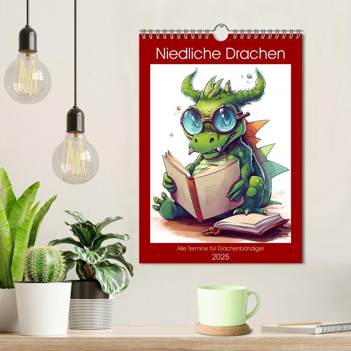 Bild: 9783435869084 | Niedliche Drachen (Wandkalender 2025 DIN A4 hoch), CALVENDO...