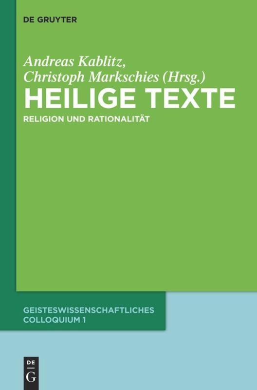 Cover: 9783110296587 | Heilige Texte | Christoph Markschies (u. a.) | Buch | VI | Deutsch