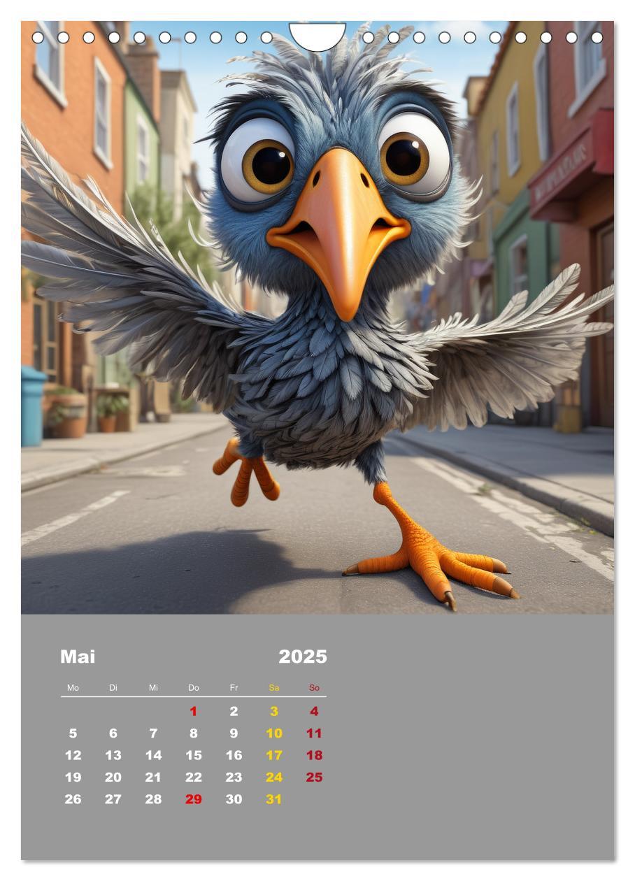 Bild: 9783457150160 | Diese schrägen Vögel (Wandkalender 2025 DIN A4 hoch), CALVENDO...