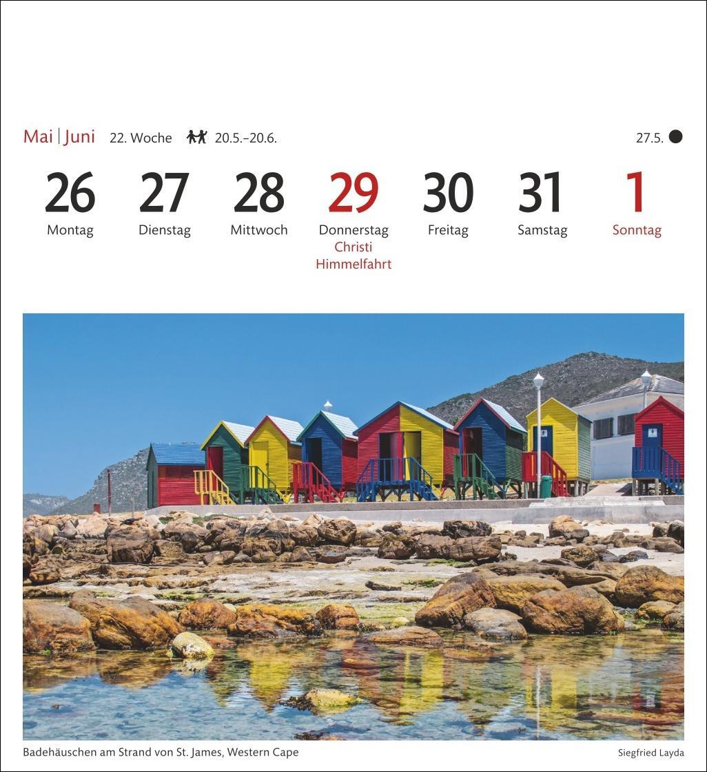 Bild: 9783840033452 | Südafrika &amp; Namibia Sehnsuchtskalender 2025 - Wochenkalender mit 53...