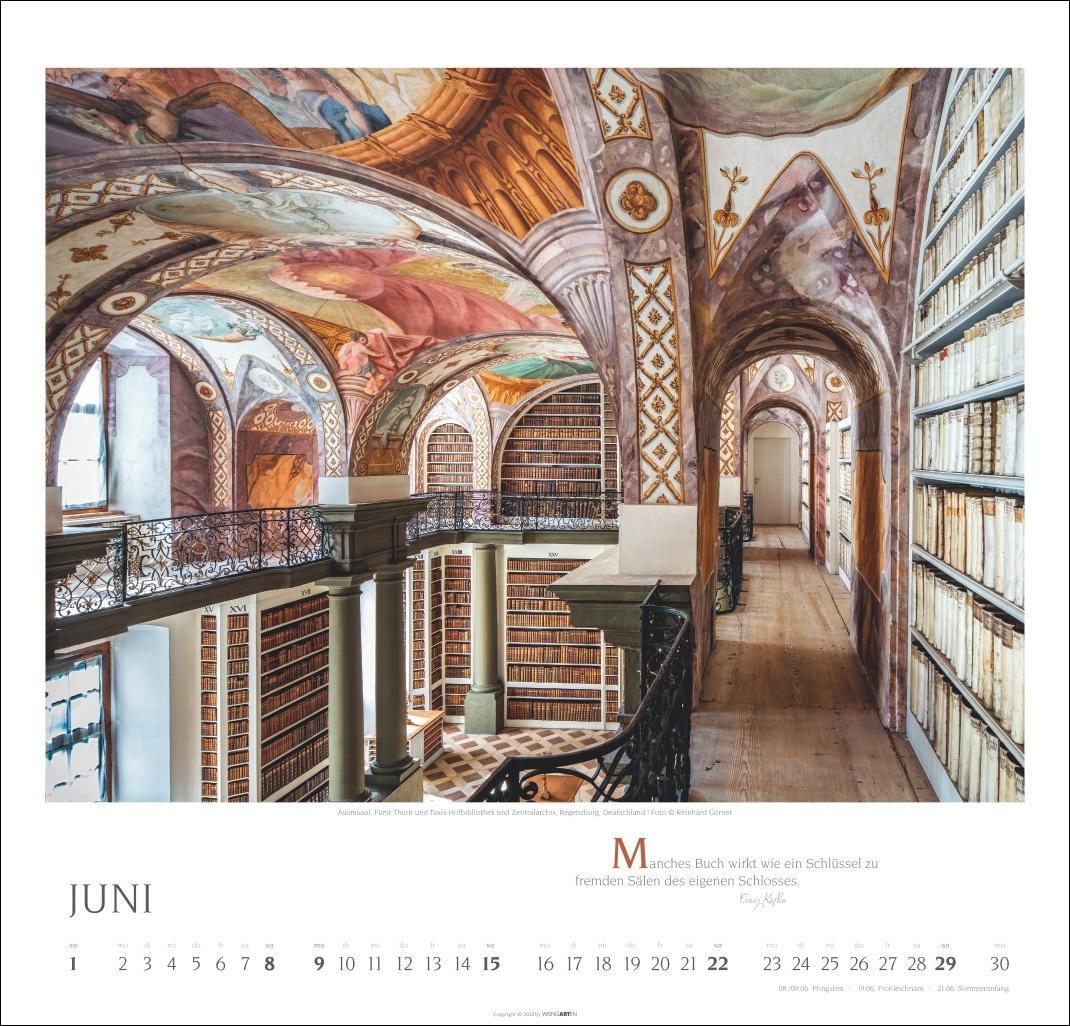 Bild: 9783839901021 | Welt der Bibliotheken Kalender 2025 | Kalender | Spiralbindung | 14 S.
