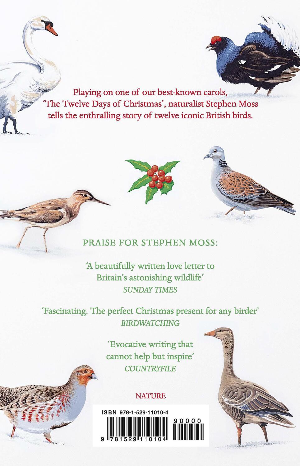 Rückseite: 9781529110104 | The Twelve Birds of Christmas | Stephen Moss | Buch | Gebunden | 2019