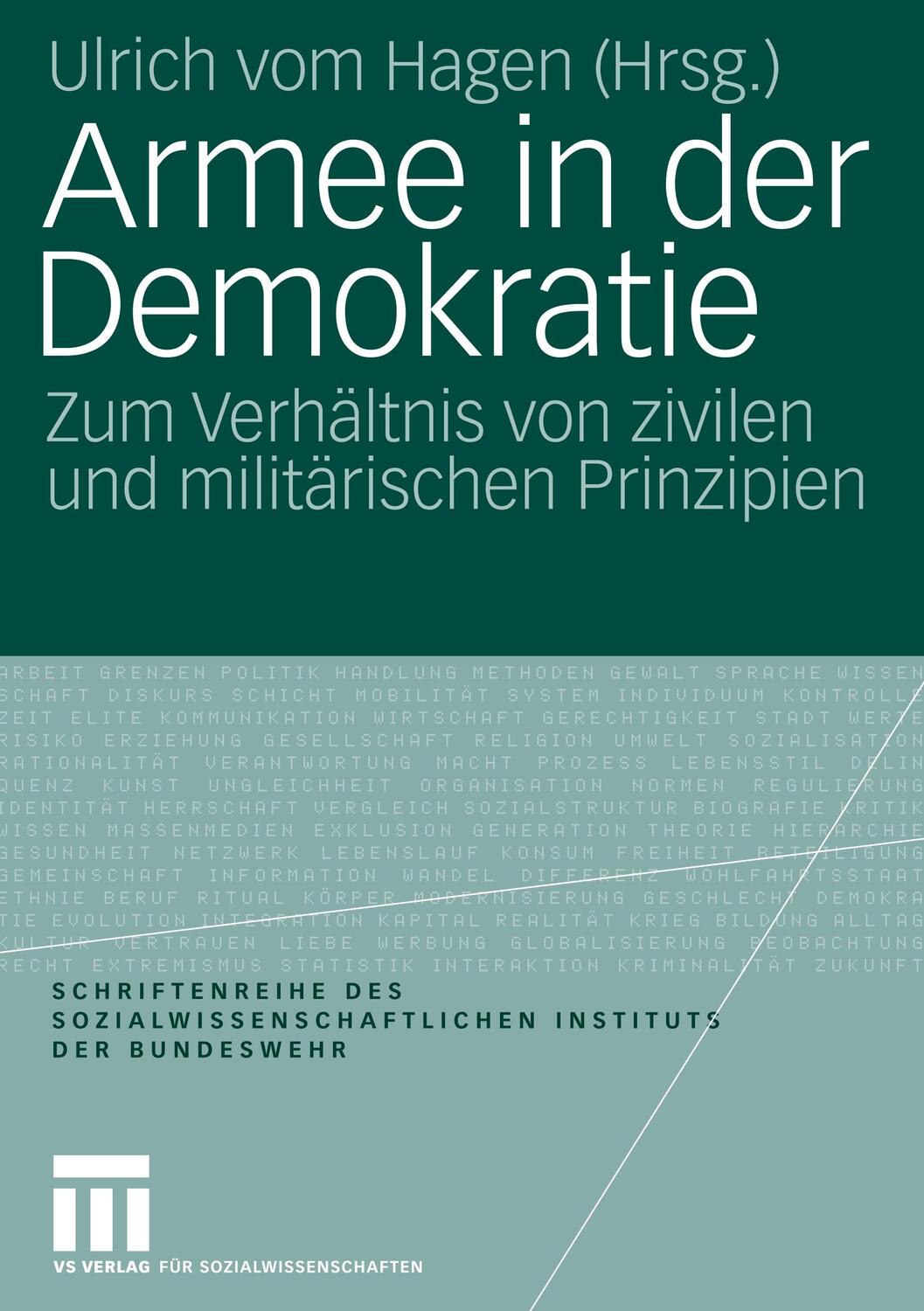 Cover: 9783531149264 | Armee in der Demokratie | Ulrich Hagen | Taschenbuch | Paperback | vi