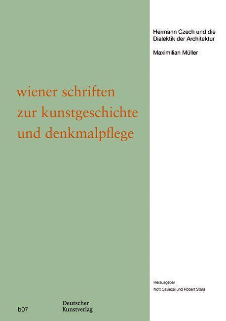 Cover: 9783422802254 | Hermann Czech und die Dialektik der Architektur | Maximilian Müller