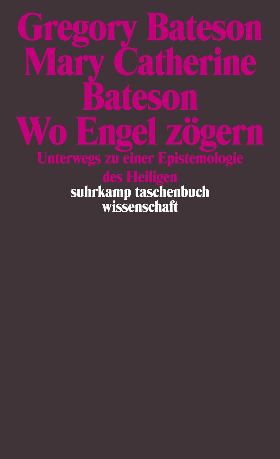 Cover: 9783518293690 | Wo Engel zögern | Unterwegs zu einer Epistemologie des Heiligen | Buch