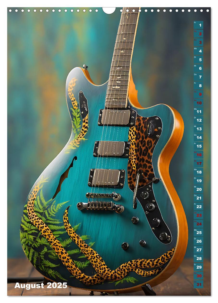 Bild: 9783457137130 | Traumhafte Gitarren (Wandkalender 2025 DIN A3 hoch), CALVENDO...