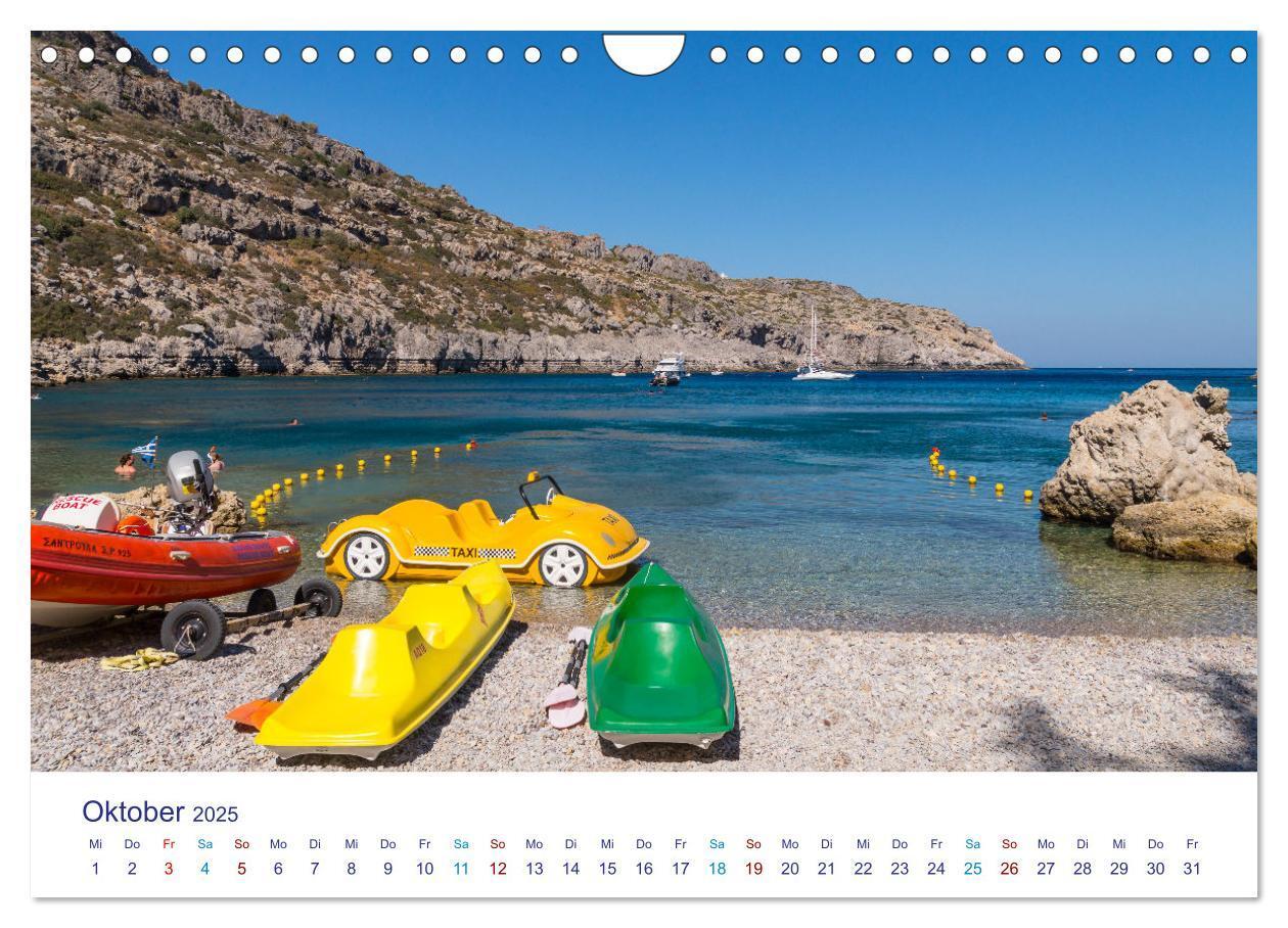 Bild: 9783383998133 | Strände der Insel Rhodos (Wandkalender 2025 DIN A4 quer), CALVENDO...