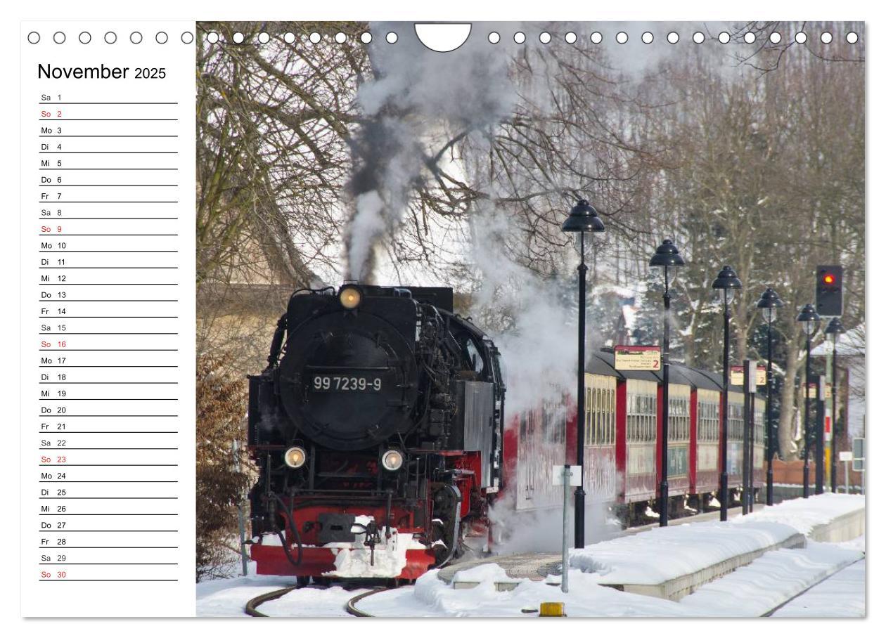 Bild: 9783435217908 | Schmalspurbahnen im Harz (Wandkalender 2025 DIN A4 quer), CALVENDO...