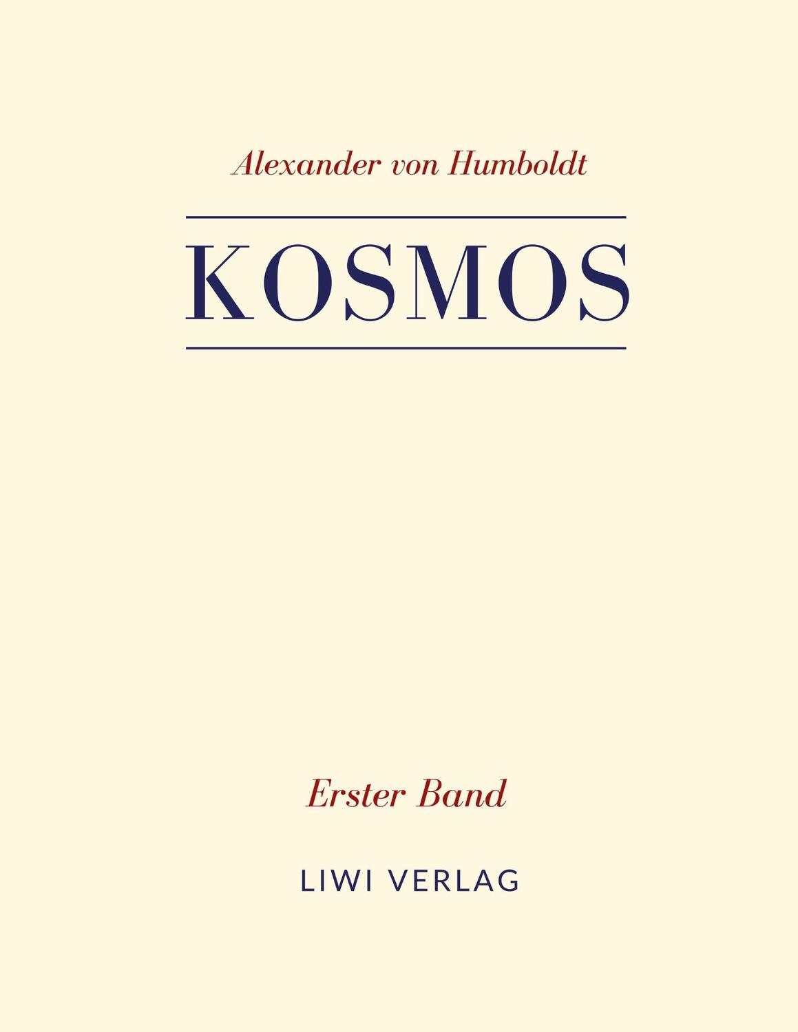 Cover: 9783965423305 | Kosmos. Band 1 | Alexander Von Humboldt | Buch | 244 S. | Deutsch