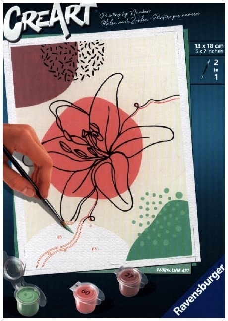 Cover: 4005556235421 | Ravensburger Malen nach Zahlen 23542 - Floral Line Art - ab 12 Jahren