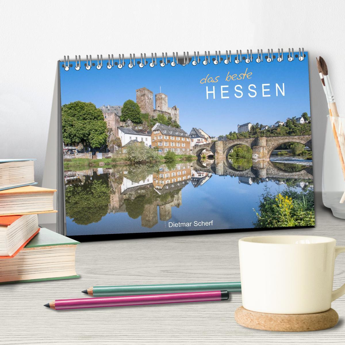 Bild: 9783435371068 | Das beste Hessen (Tischkalender 2025 DIN A5 quer), CALVENDO...