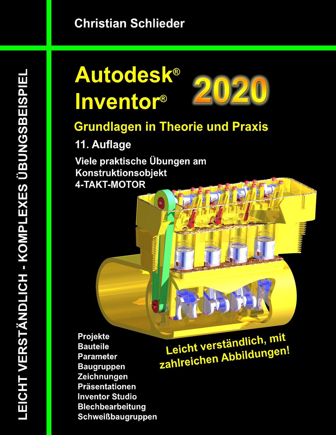 Cover: 9783738620849 | Autodesk Inventor 2020 - Grundlagen in Theorie und Praxis | Schlieder