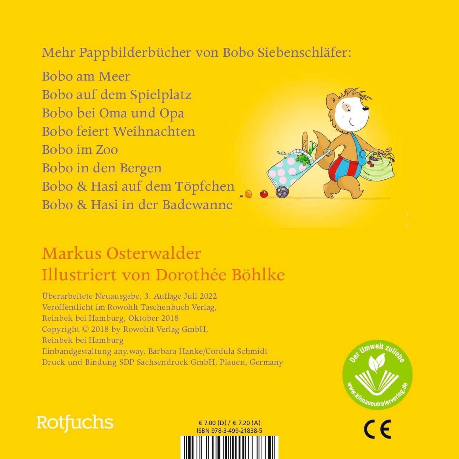 Rückseite: 9783757100476 | Bobo geht einkaufen | Pappbilderbuch ab 24 Monaten | Osterwalder