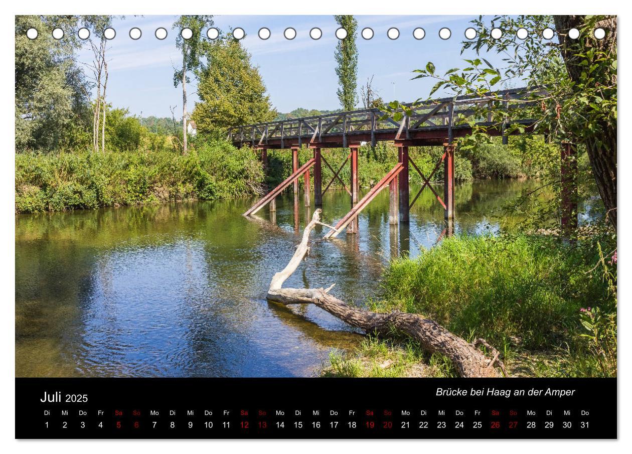 Bild: 9783435431304 | Die Amper - Ansichten eines bayerischen Flusses (Tischkalender 2025...