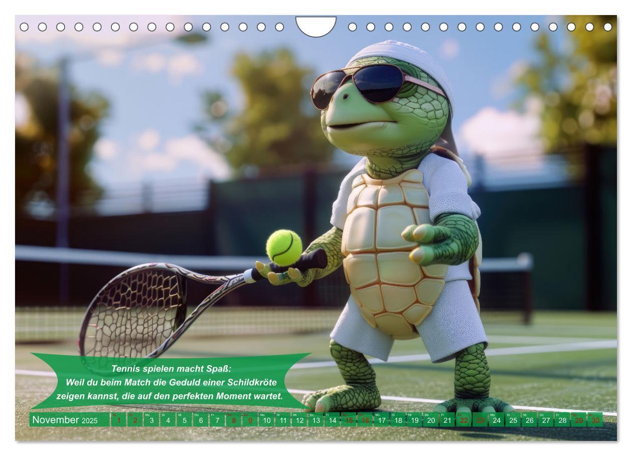 Bild: 9783457180488 | Der tierisch lustige Tennis-Kalender (Wandkalender 2025 DIN A4...