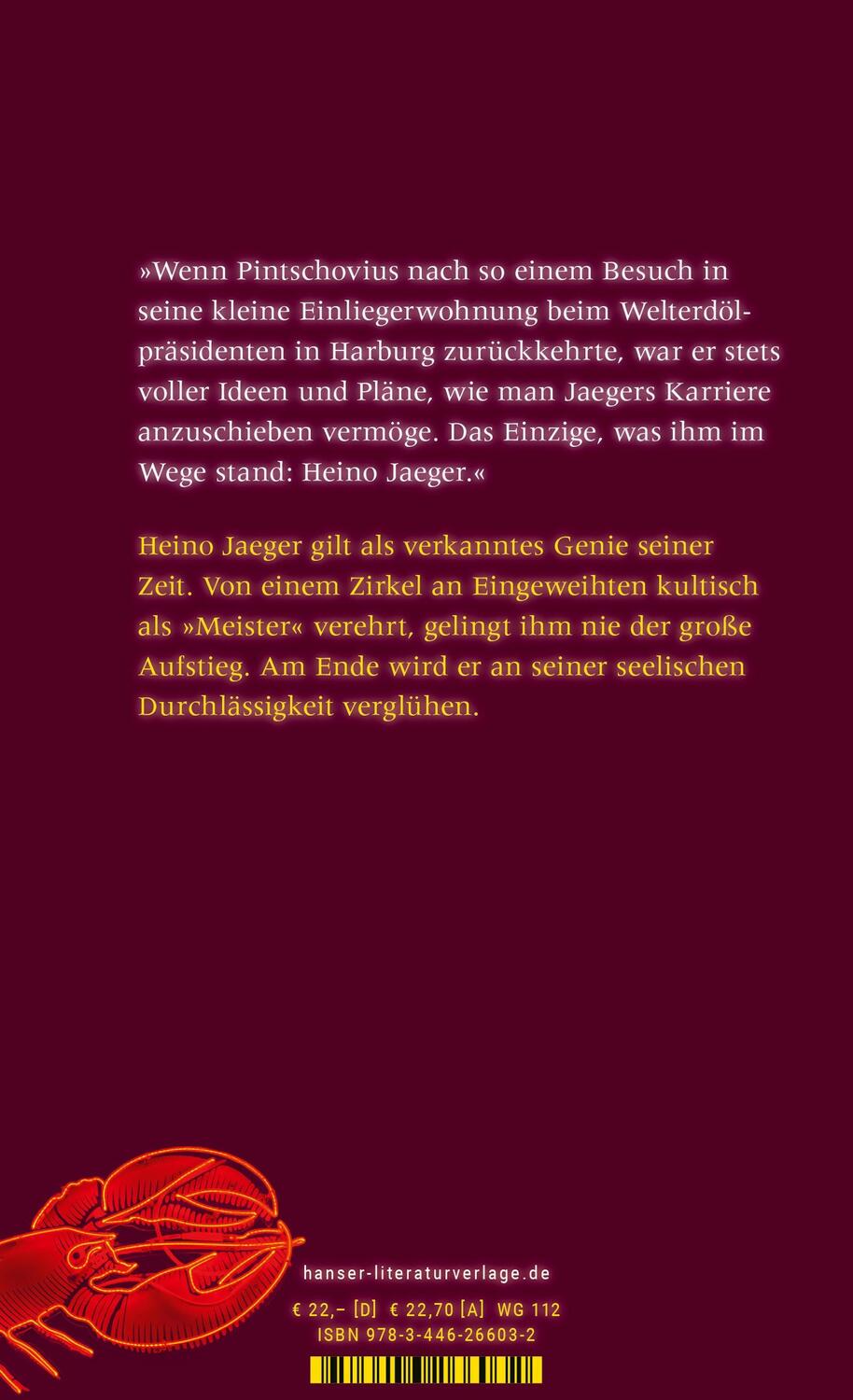 Bild: 9783446266032 | Der Jaeger und sein Meister | Roman | Rocko Schamoni | Buch | 288 S.