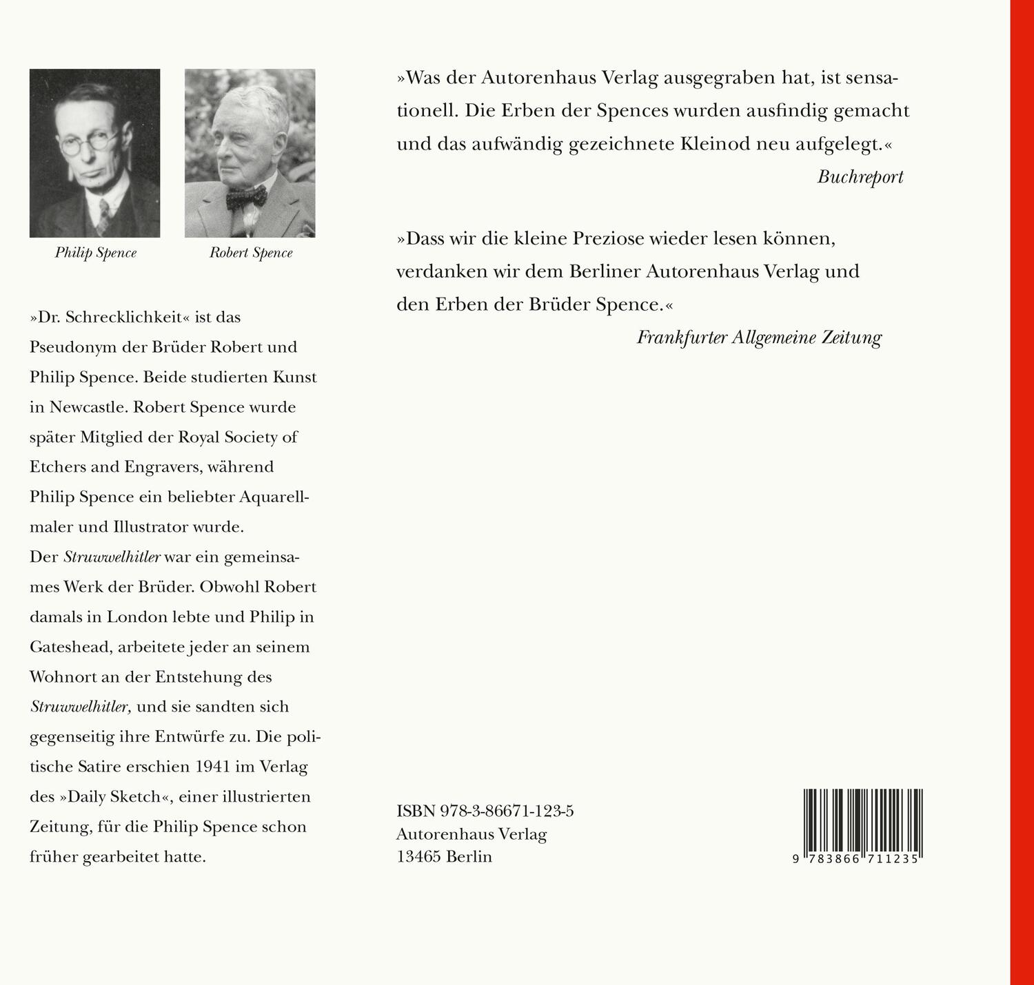 Rückseite: 9783866711235 | Struwwelhitler | Robert Spence (u. a.) | Taschenbuch | 56 S. | Deutsch