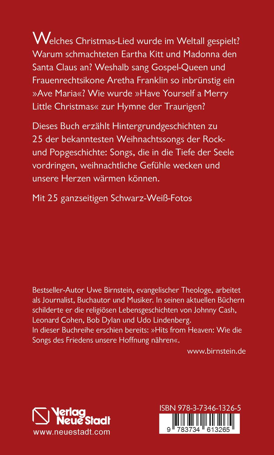 Rückseite: 9783734613265 | Hits from Heaven: CHRISTMAS-SONGS, die unser Herz erwärmen | Birnstein