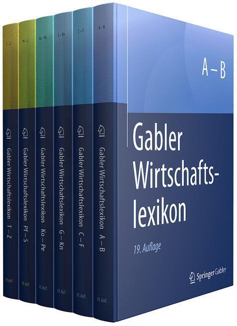 Cover: 9783658195700 | Gabler Wirtschaftslexikon, 6 Bde. | Springer Fachmedien Wiesbaden
