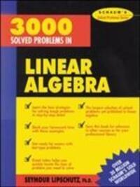 Cover: 9780070380233 | 3,000 Solved Problems in Linear Algebra | Seymour Lipschutz | Buch