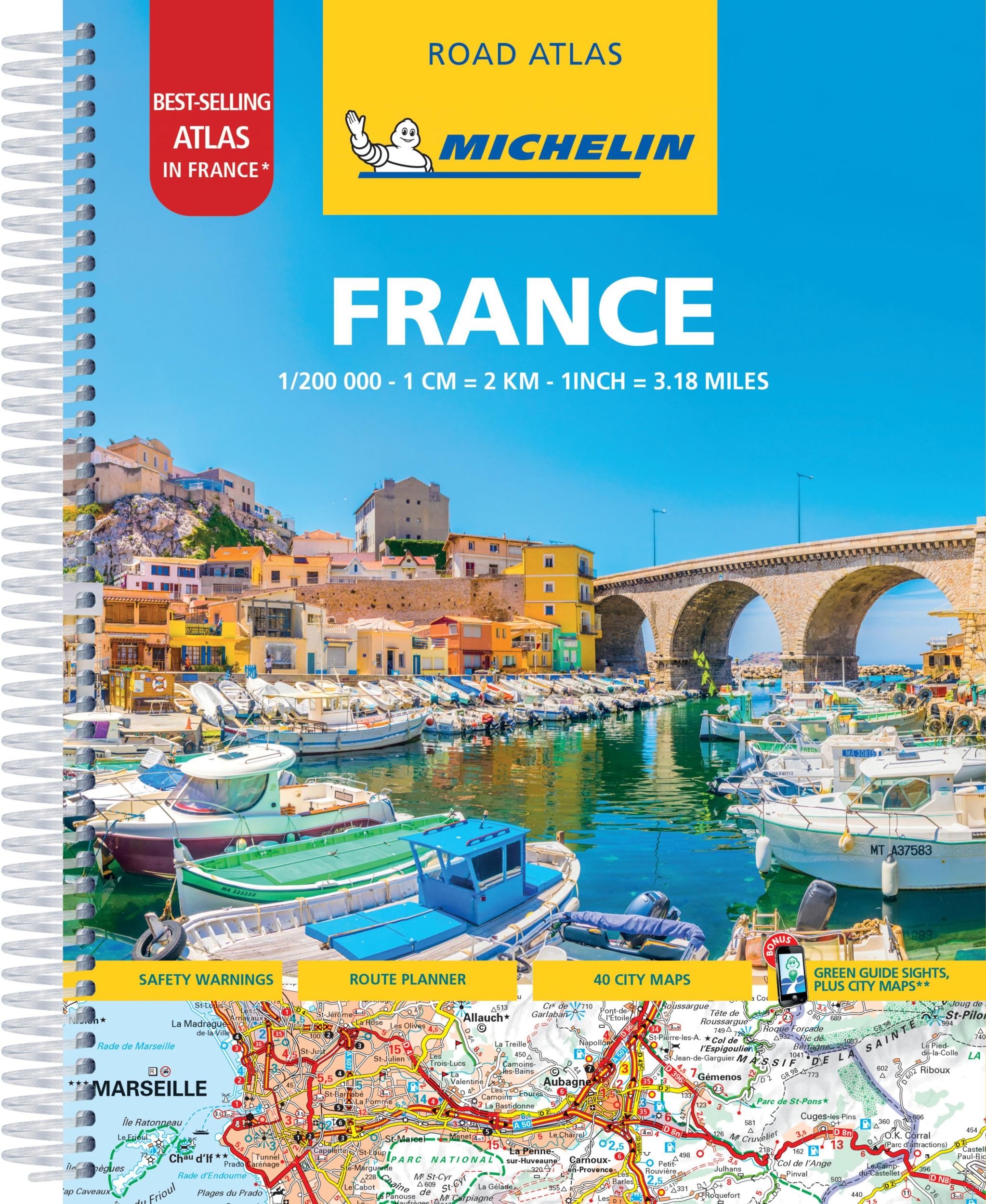 Cover: 9782067192980 | France -A4 Tourist &amp; Motoring Atlas | Michelin | Taschenbuch | 2021