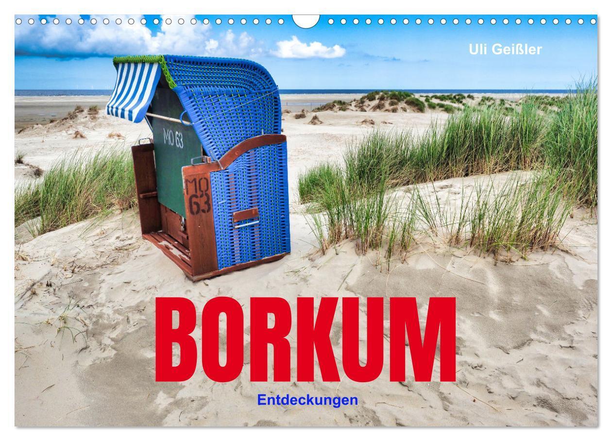 Cover: 9783457163115 | BORKUM Entdeckungen (Wandkalender 2025 DIN A3 quer), CALVENDO...