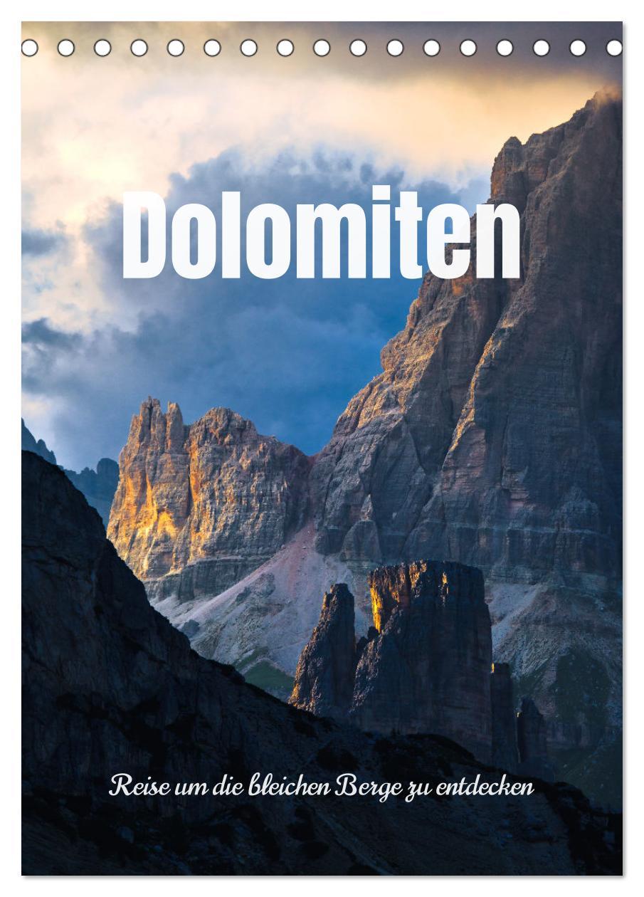 Cover: 9783435918805 | Dolomiten - Reise um die bleichen Berge zu entdecken (Tischkalender...