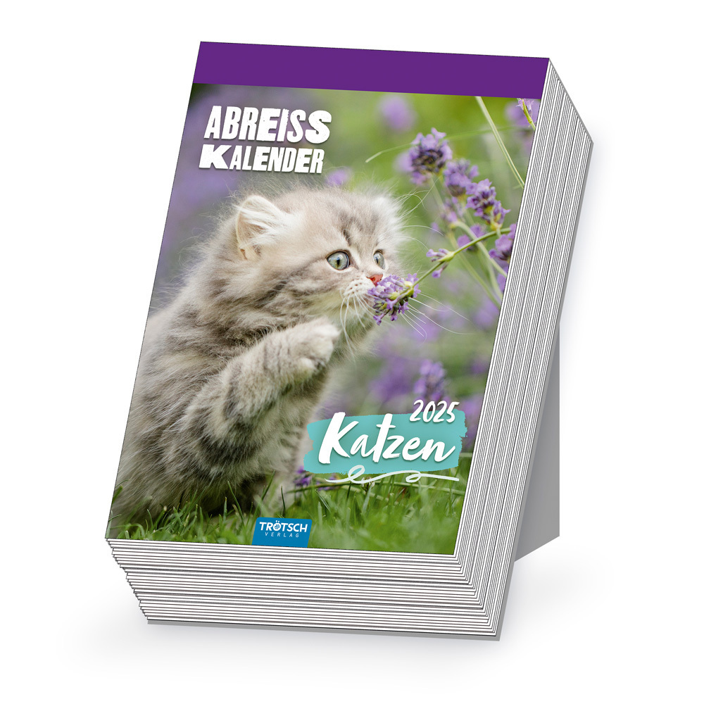 Cover: 9783988021700 | Trötsch Abreißkalender Katzen 2025 | Trötsch Verlag GmbH &amp;amp (u. a.)