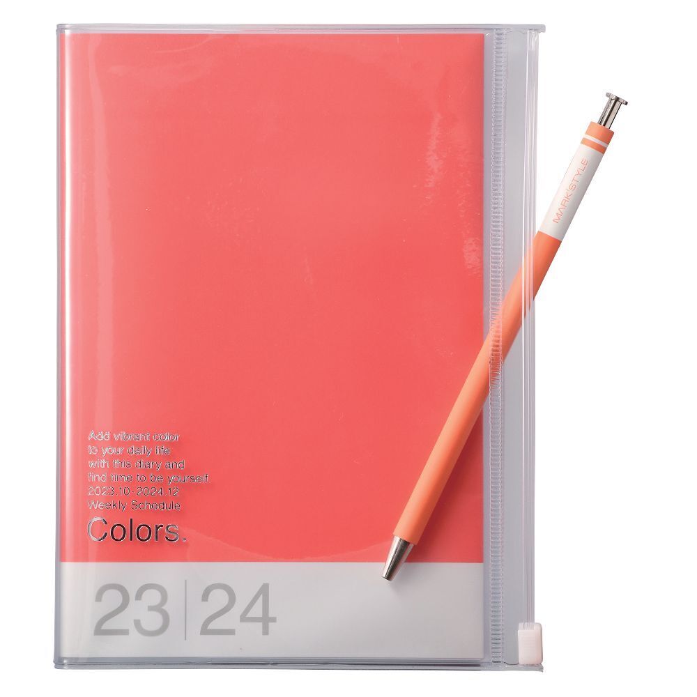 Bild: 4550045106657 | MARK'S 2023/2024 Taschenkalender B6 vertikal, Colors, Red | Kalender