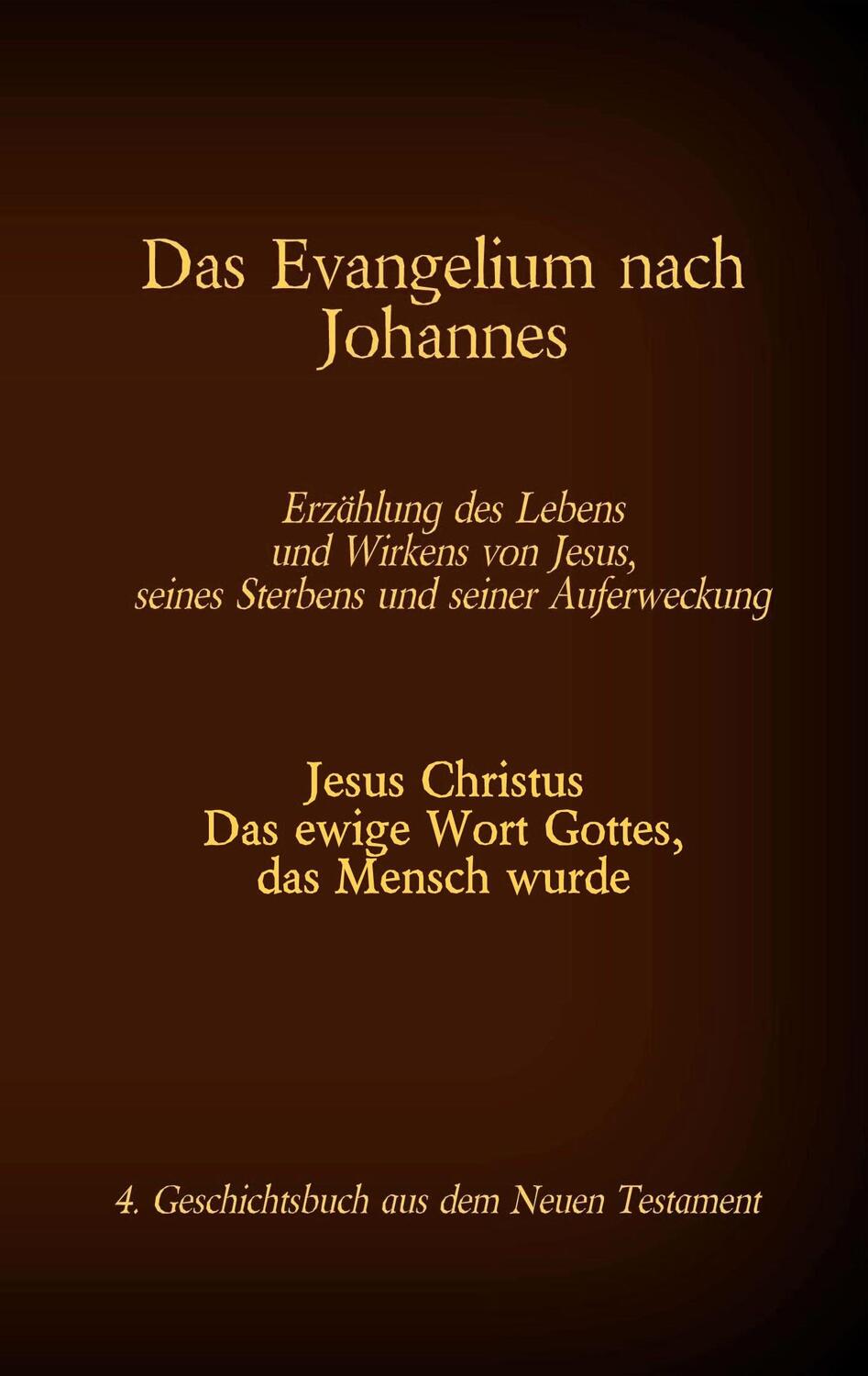 Cover: 9783740769468 | Das Evangelium nach Johannes | Antonia Katharina Tessnow | Taschenbuch