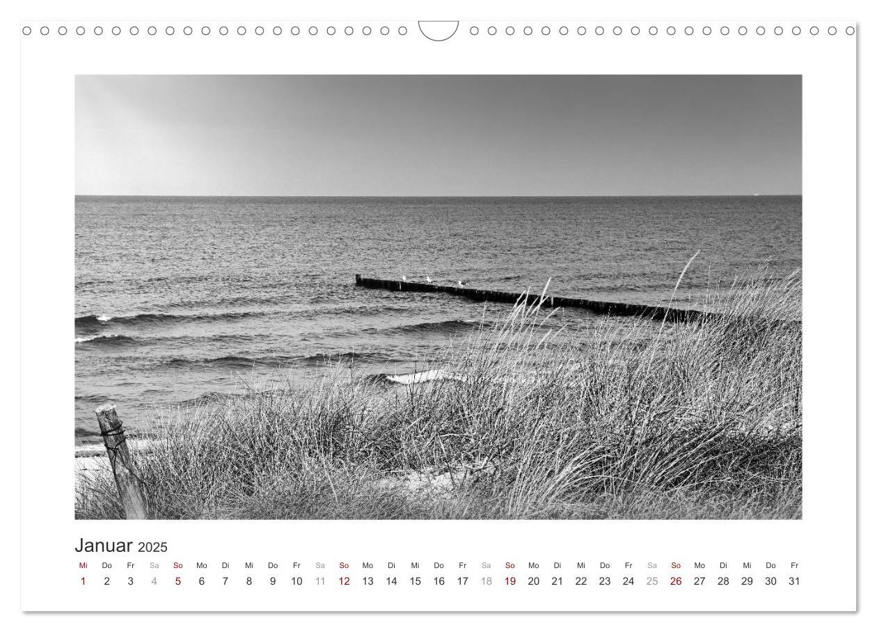 Bild: 9783435291328 | Monochrom Meer (Wandkalender 2025 DIN A3 quer), CALVENDO...