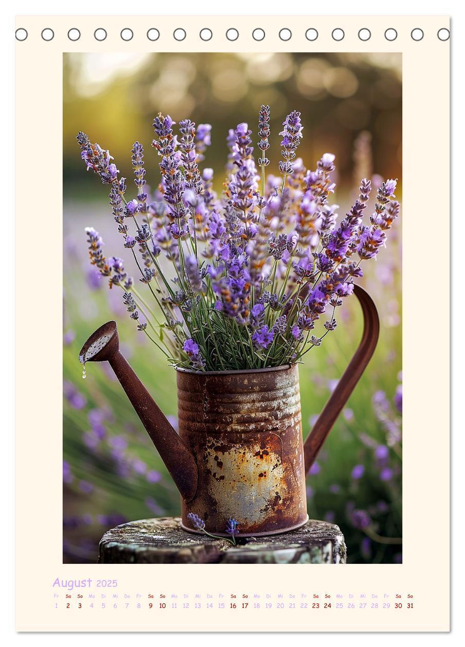 Bild: 9783383827402 | Lavendel (Tischkalender 2025 DIN A5 hoch), CALVENDO Monatskalender