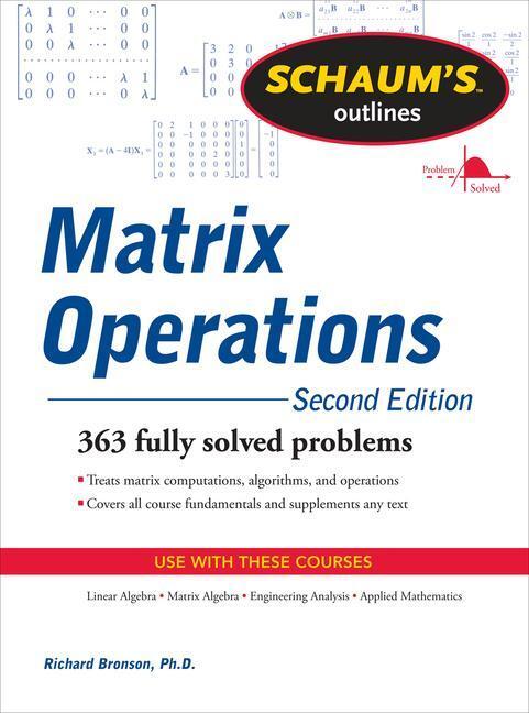 Cover: 9780071756044 | Schaum's Outline of Matrix Operations | Richard Bronson | Taschenbuch