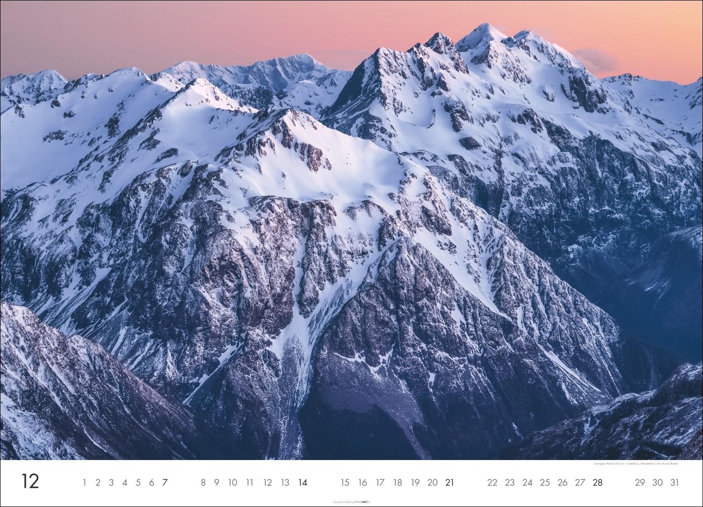 Bild: 9783839901076 | Die Berge Kalender 2025 | Jack Brauer | Kalender | Spiralbindung