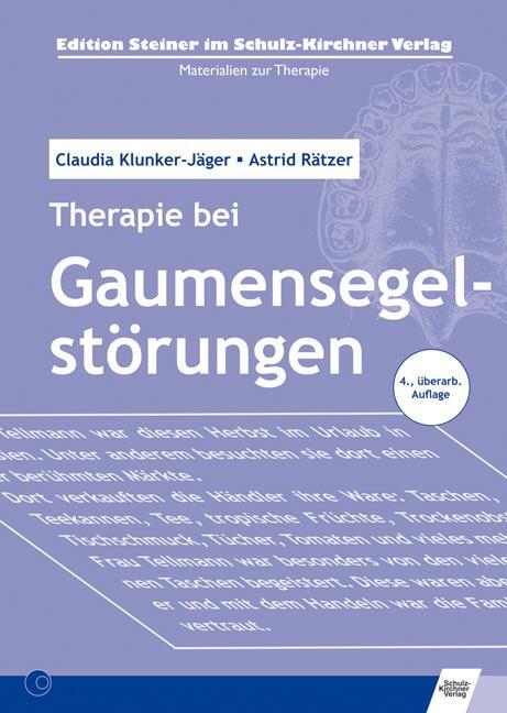 Cover: 9783824804498 | Therapie bei Gaumensegelstörungen | Claudia Klunker (u. a.) | Buch