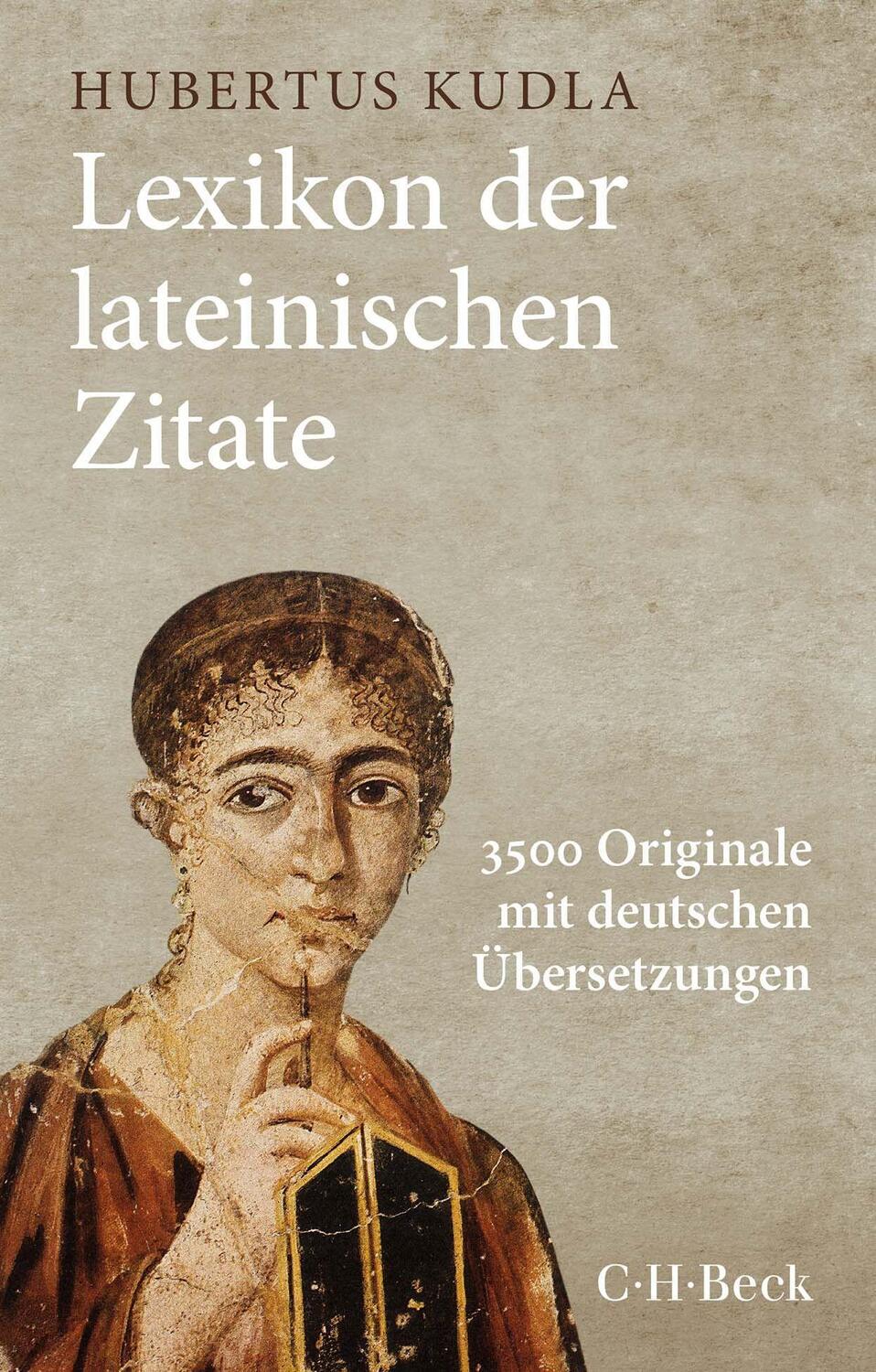 Cover: 9783406809019 | Lexikon der lateinischen Zitate | Hubertus Kudla | Taschenbuch | 2023
