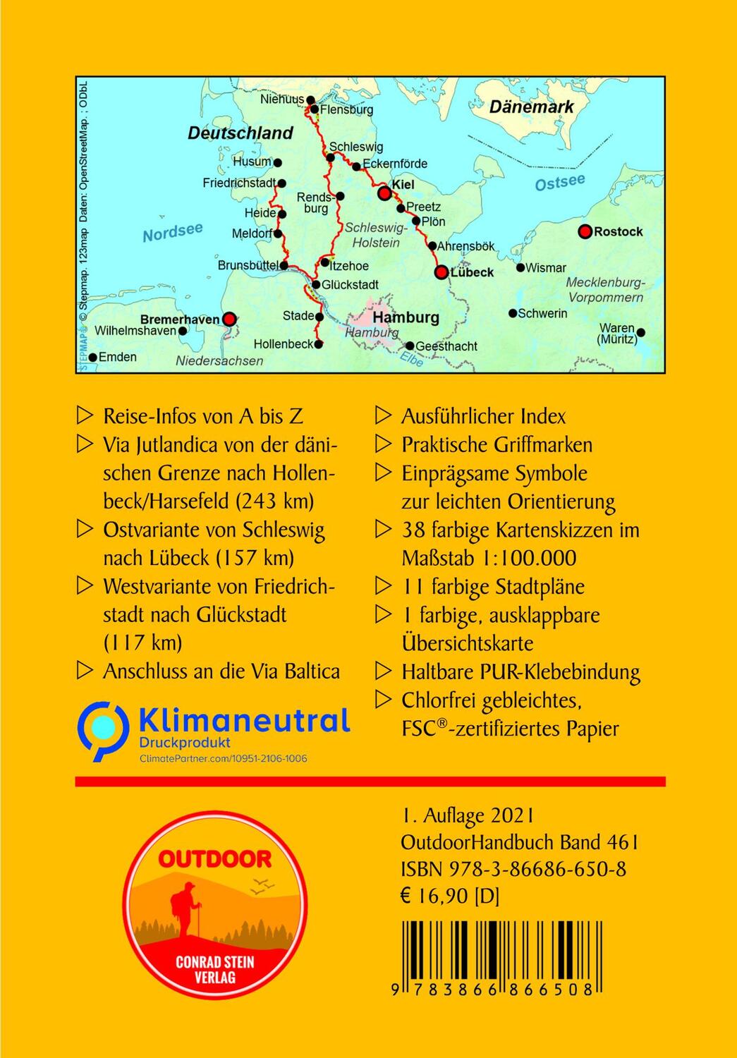 Rückseite: 9783866866508 | Jakobsweg Via Jutlandica | Wolfgang Barelds | Taschenbuch | Deutsch