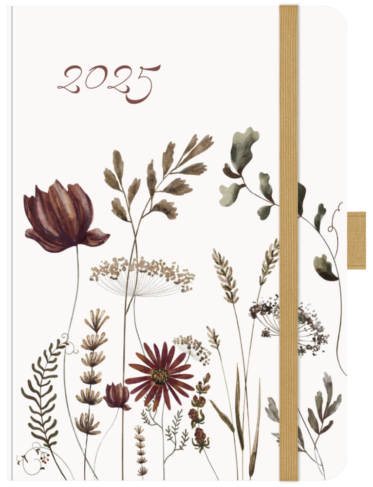 Cover: 9783731880769 | Premium Timer Big "Herbstblumen" 2025 | Korsch Verlag | Kalender