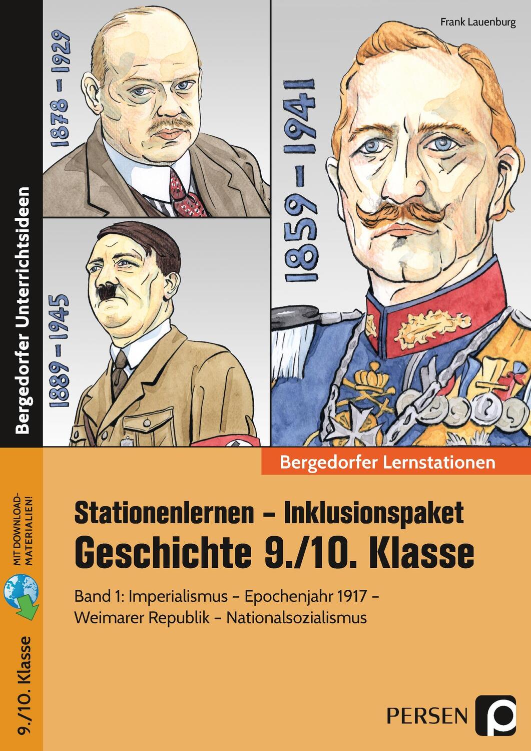 Cover: 9783403204497 | Stationenlernen Geschichte 9/10 Band 1 - inklusiv | Frank Lauenburg