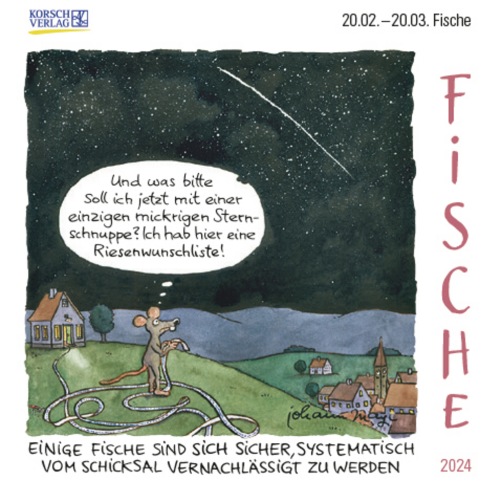 Cover: 9783731870241 | Fische Mini 2024 | Korsch Verlag | Kalender | 13 S. | Deutsch | 2024