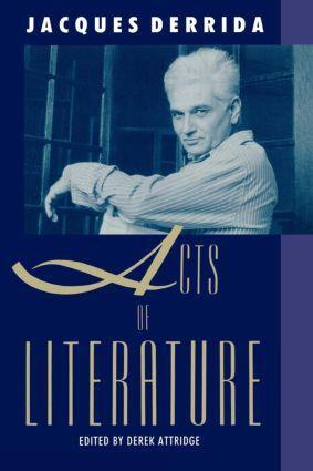 Cover: 9780415900577 | Acts of Literature | Jacques Derrida | Taschenbuch | Englisch | 1991